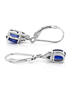 Silver Blue Tanzanite Earrings