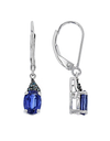 Silver Blue Tanzanite Earrings