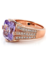 Rose Gold Amethyst and Diamond Ring