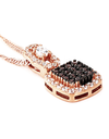 Rose Gold Diamond and Zirconia Necklace