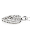 White Gold Diamond Heart Necklace