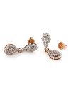 Yellow Gold Zirconia Earrings