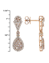 Yellow Gold Zirconia Earrings