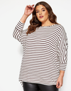 Striped Dipped Hem Top