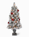 White Christmas Tree with Ornaments