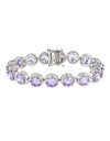 Blue Tanzanite White Gold Bracelet