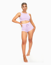 Lilac Ribbed Short PJ Set