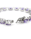 Blue Tanzanite White Gold Bracelet