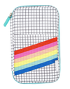 Grid/Rainbow Pencil Case