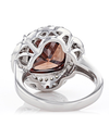 Silver Ruby and Zirconia Ring